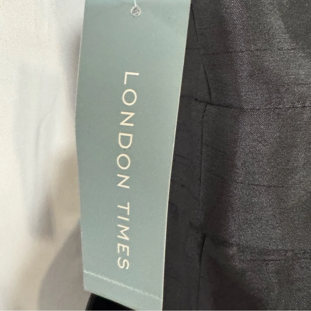 London Times | One Shoulder Dress - Black - NWT - Picture 11 of 14
